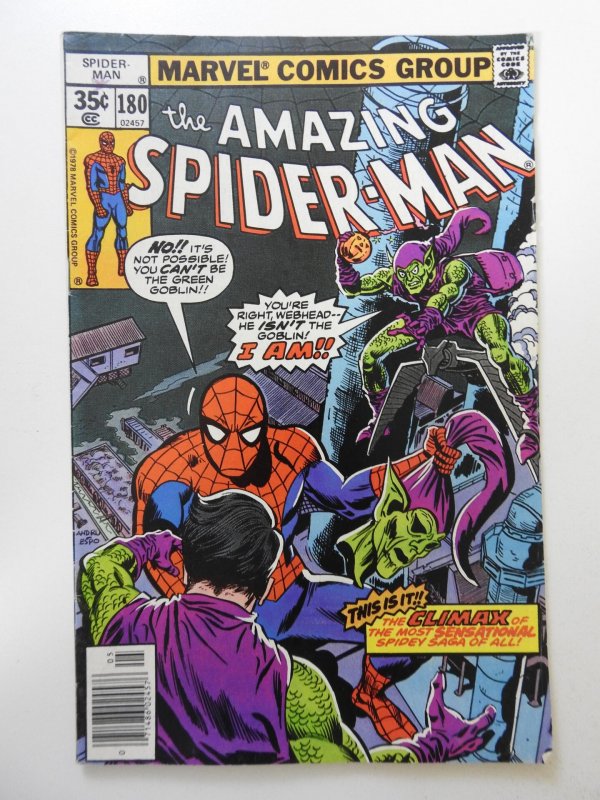 The Amazing Spider-Man #180 (1978) FN Condition! MJ insert!