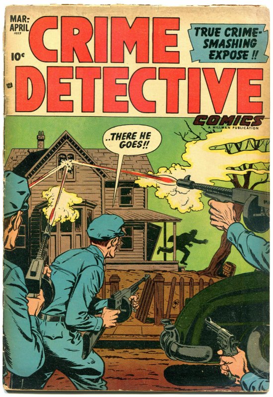 CRIME DETECTIVE COMICS V3 #7, VG-, 1953, Golden Age, Pre-code,more in store