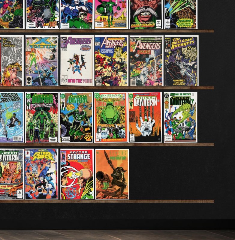 Huge Lot 150+ Comics with Green Lantern, Fantastic Four, X-O Manowar & More!