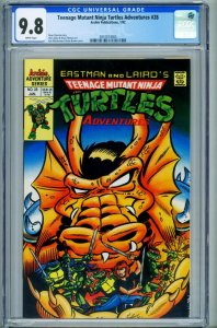 TEENAGE MUTANT NINJA TURTLES ADVENTURES #28 // CGC 9.8 // comic book // 1992 ...