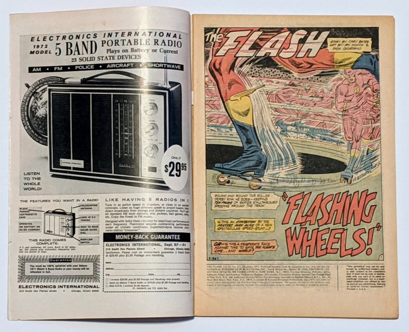 The Flash #211 (Dec 1971, DC) FN- 5.5 Kid Flash backup story