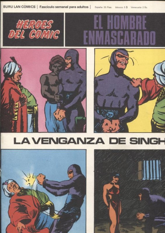 Hombre Enmascarado/Phantom de Burulan SOLO CUBIERTA nº 08: La venganza de Singh