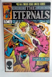 Eternals #6 (1986) Marvel 8.5 VF+ Ikaris Kro 1st Print Comic Book