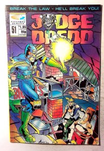 Judge Dredd #51 (1990) Fleetway Quality 1st Print Comic Book
