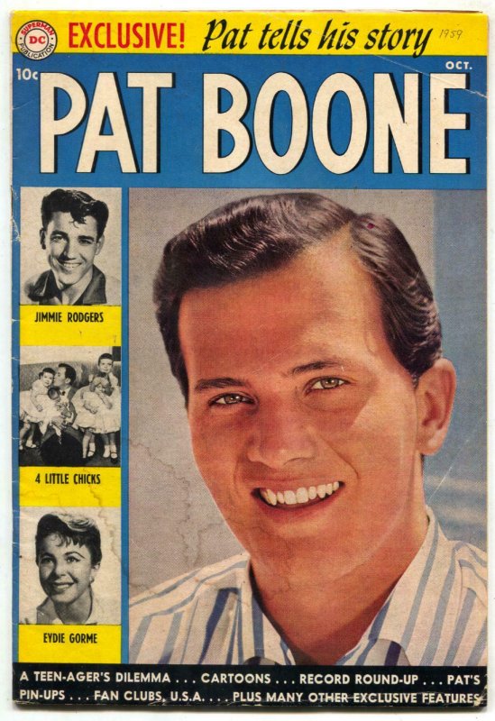 Pat Boone #1 1959- DC Comics- photo cover G/VG 