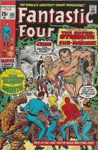 Fantastic Four #102 (1970) - VF- Namor! Nice!