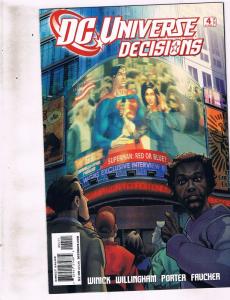 Lot of 3 DC Universe+Decisions DC Comic Books #0 3 4 BH53