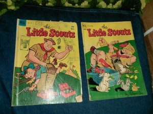 Little Scouts 5 & Four Color 462 Dell Comics Lot Run Set Collection roland cae