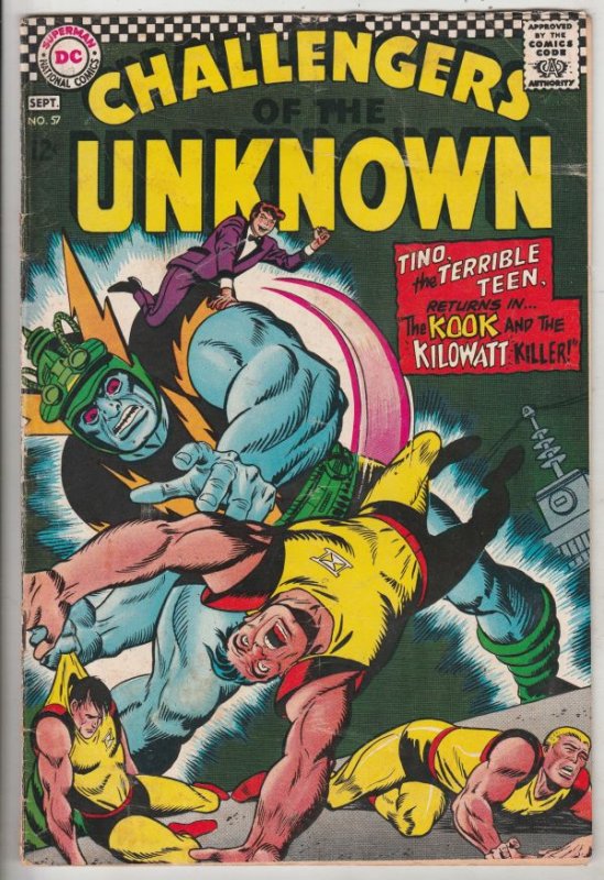 Challengers of the Unknown #57 (Sep-65) VG Affordable-Grade Challengers of th...