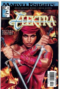 Elektra #3 (2001) Marvel Knights Censored Greg Horn NM