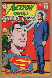Action Comics #362  - The Head of Hate! - 1968 (Grade 5.5 / 6.0) WH