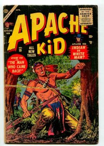 APACHE KID #19 1956-JOHN SEVERIN-FINAL ISSUE-VG