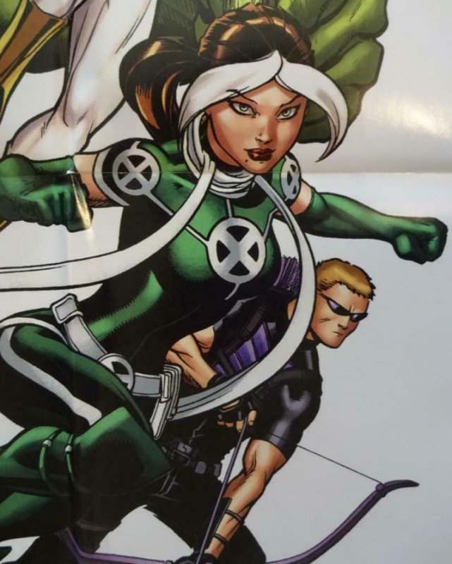 A + X AVENGERS X-MEN Promo Poster, 24 x 36, 2012, MARVEL, Unused 276