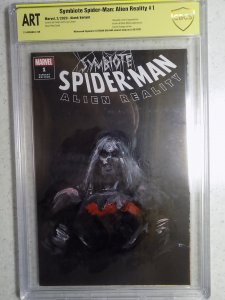 SYMBIOTE SPIDER-MAN: ALIEN REALITY # 1 BLANK SIGN/SKETCH ESTEBAN SALINAS CBCS