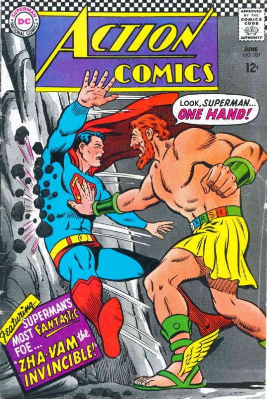 Action Comics #351 VG ; DC | low grade comic Superman June 1967 Zha-Vam the Invi
