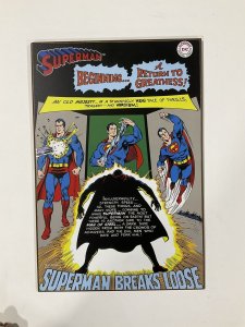 Superman Breaks Loose wood wall plaque 13x19 Warner Bros DC Comics