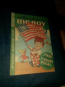 Adventures of the Big Boy #231 shoney's comics 1976 PROMOTIONAL american flag cv