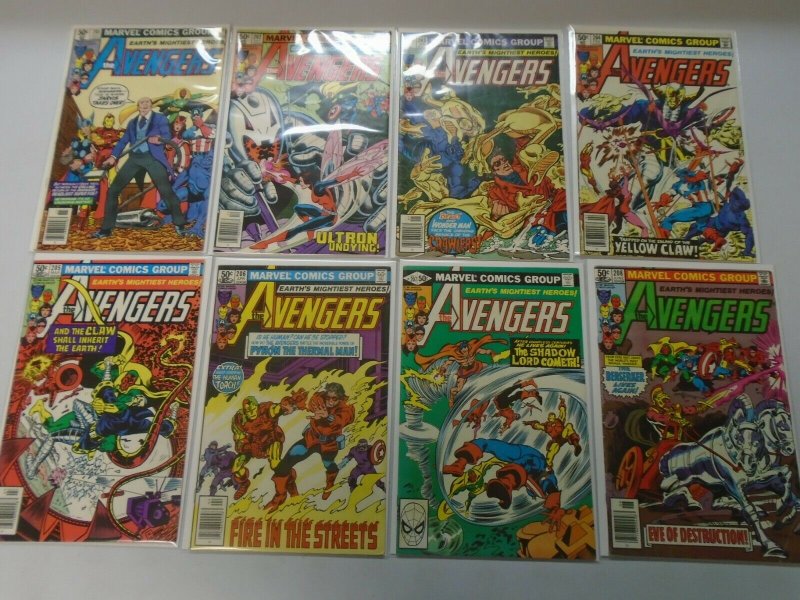 Bronze age Avengers lot 20 different from #201-225 avg 7.0 FN VF (1980-82 1st)