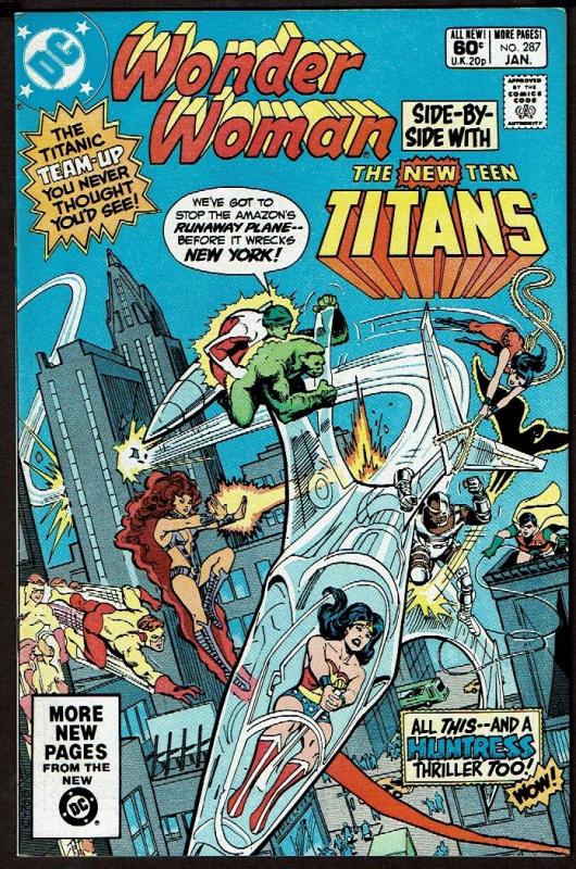 Wonder Woman #287 (1st Series) With New Teen Titans  7.5 FN/VF 