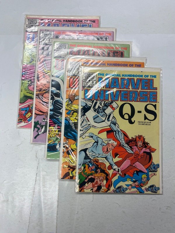 5 Official Handbook Marvel Universe MARVEL comic books #5 6 7 8 9 72 RC3