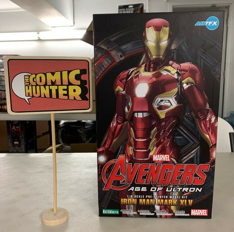 Kotobukiya Artfx Marvel Avengers Age of  Iron Man Mark XLV Pre-Painted Model Kit 