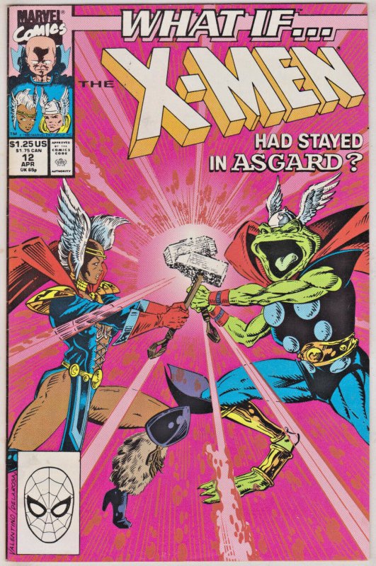 WHAT IF#12 FN/VF 1990 X-MEN IN ASGARD MARVEL COMICS