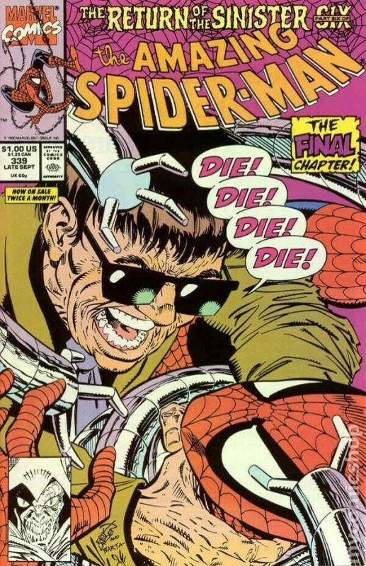The Amazing Spider-Man #339 The Final Chapter Die! Die Doctor Octo Mint