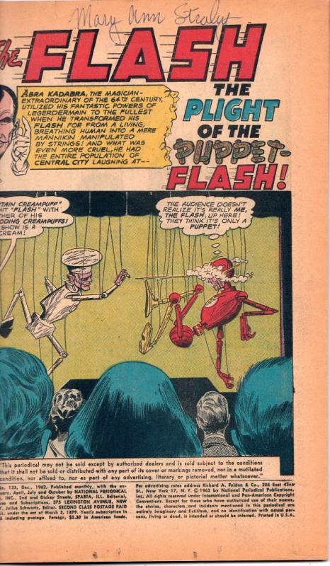 Flash, The #133 (Dec-62) VG+ Affordable-Grade Flash