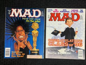 1996 MAD MAGAZINE #344 & 345 FN+ 6.5 Alfred E Neuman / Parody LOT Of 2
