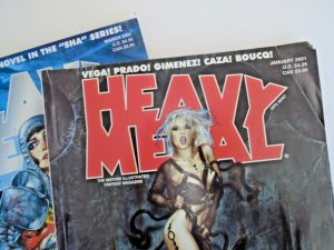 *Heavy Metal 1/01-11/02 w/ Seth Fischer & Bisley (16 books)