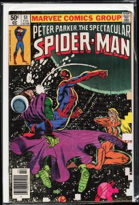 The Spectacular Spider-Man #51 Newsstand Edition (1981) Spider-Man