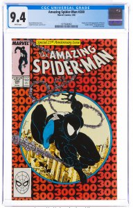 The Amazing Spider-Man #300 (Marvel, 1988) CGC NM 9.4 White pages. Origin and...