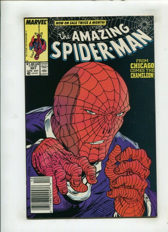 AMAZING SPIDER-MAN #307 (9.2) CHAMELEON!! 1988 