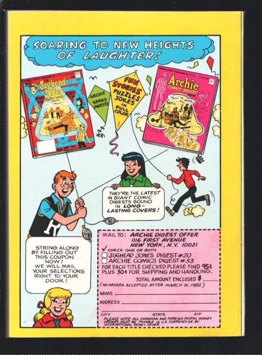 Jughead With Archie #49 1982-Fawcett--Betty & Veronica-High grade-VF