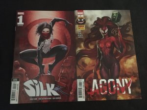 SILK #1(Second Printing), AGONY #1 VFNM Condition