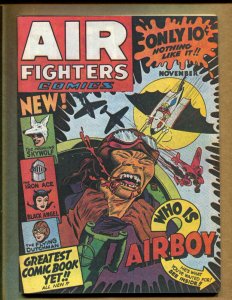 Air Fighters Comics-Prowling Skywolf, Iron Ace, Black Angel - Flashback- 1974 WH 
