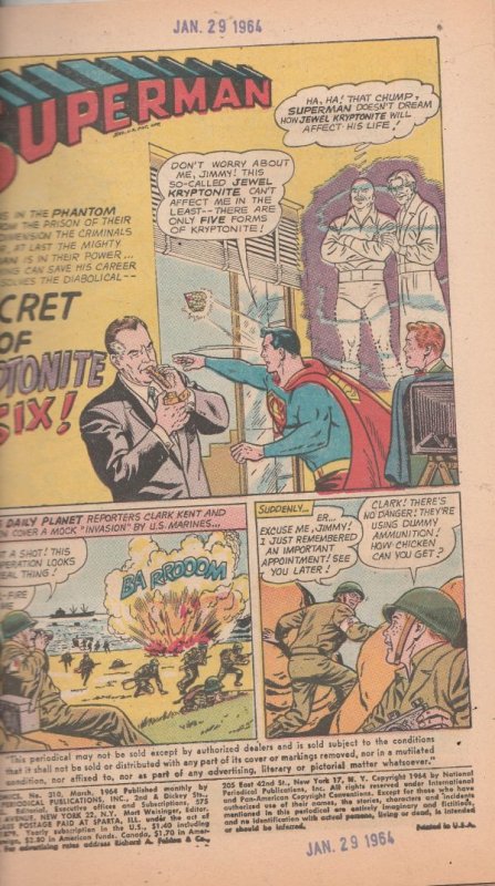 Action Comics #310 (Mar-64) FN/VF Mid-High-Grade Superman, Supergirl
