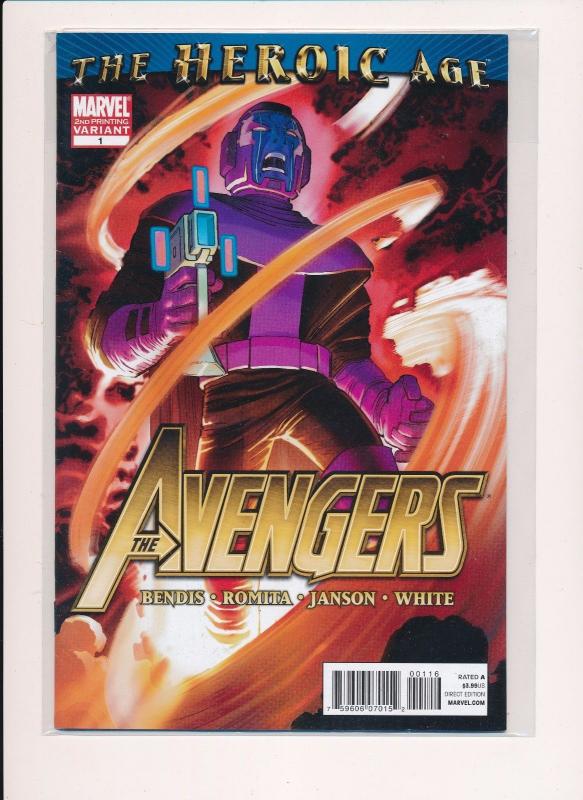 The Avengers, The Heroic Age #1 2nd Print ~ Marvel Comics 2011 ~ VF/NM (HX534)