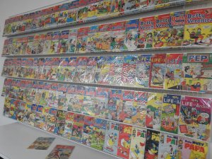Huge Lot of 105 Cartoon Comics W/ Archie, Betty and Veronica +More Avg. FN Cond.