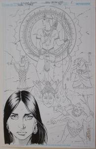 NICOLA SCOTT / DOUG HAZLEWOOD original art,TEEN TITANS #94, pg 1, 11x17, Splash