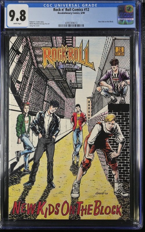 Rock N Roll Comics #12 CGC 9.8 1990-NEW KIDS ON THE BLOCK-COMIC BOOK 4393769013