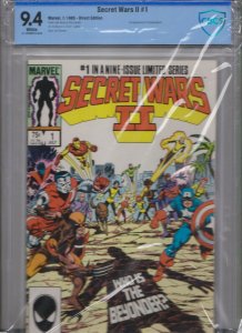 SECRET WARS ll  1 CBCS 9.4 WHITE MARVEL 8/1985 / DIRECT EDITION