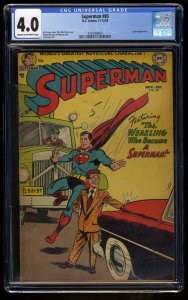 Superman #85 CGC VG 4.0