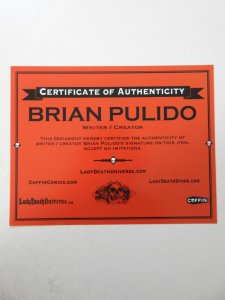 Lady Death: Oblivion Kiss #1 Independence Nice Edition NM Cond! Signed W/ COA!