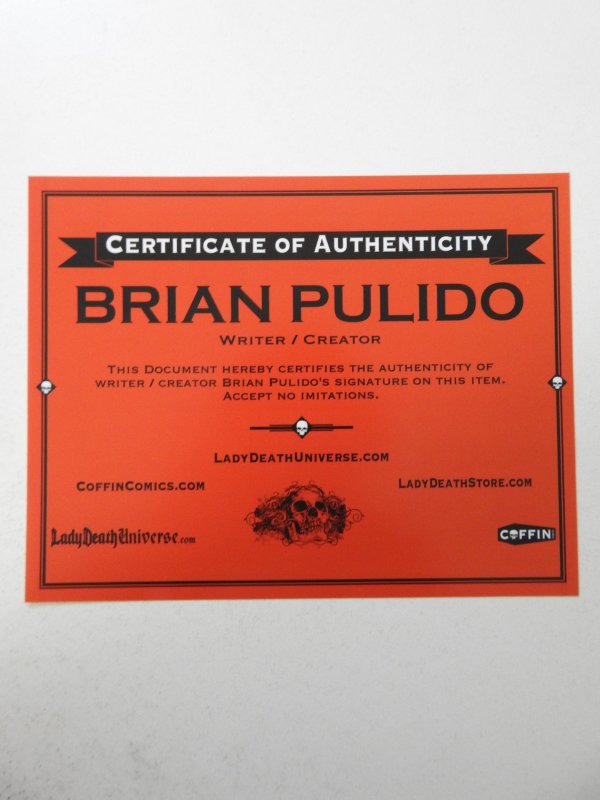 Lady Death: Oblivion Kiss #1 Independence Nice Edition NM Cond! Signed W/ COA!