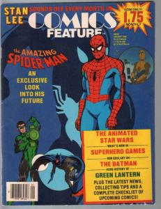 Comics Feature #40 1/1986-Spider-man-Stan Lee-Batman-Green Lantern-FN