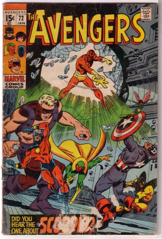 Avengers vol. 1 # 72 GD | Comic Books - Silver Age, Marvel, Avengers,  Superhero