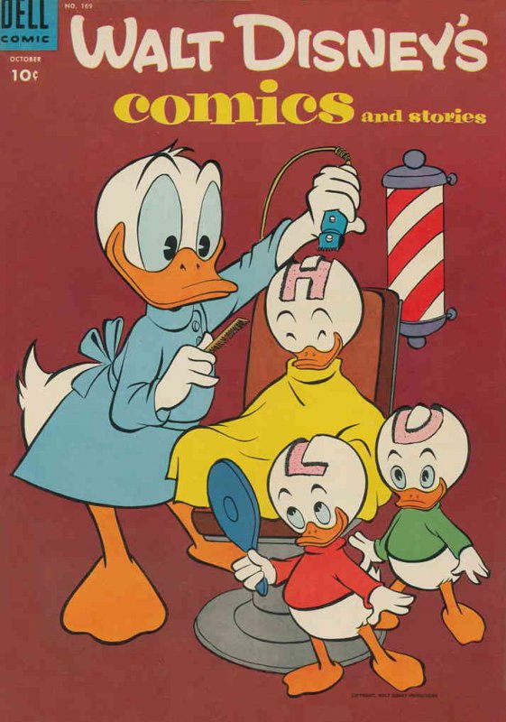Walt Disney's Comics and Stories #169 GD ; Dell | low grade comic October 1954 B