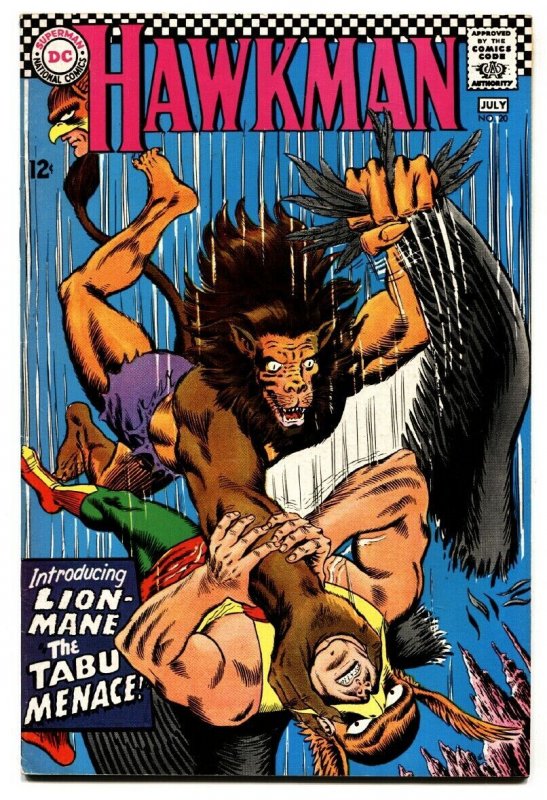 HAWKMAN #20 1967-1st appearance of LION-MANE-DC comic book 