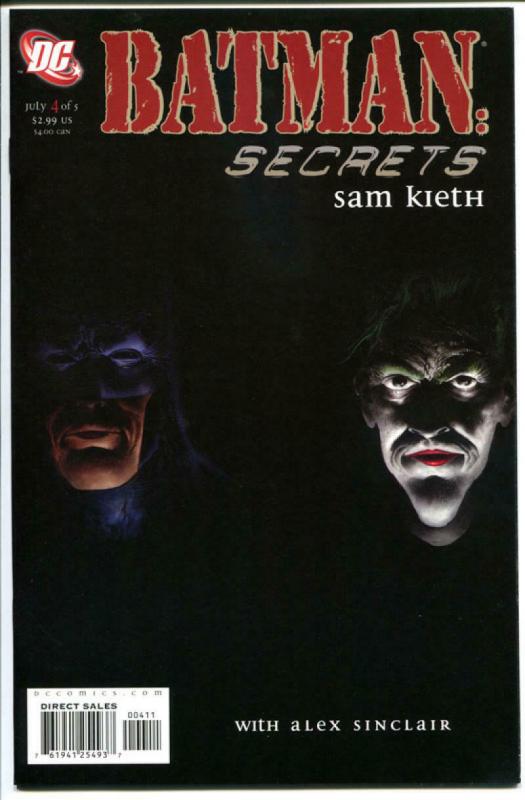 BATMAN SECRETS #1 2 3 4 5, NM+,  Sam Kieth, Joker, Asylum, more SK in store, 1-5